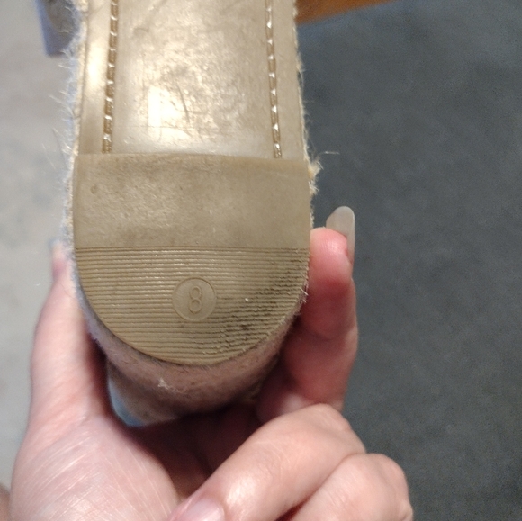 MARC FISHER Alita Platform Wedge Espadrille Sandal Pink Leather - Picture 9 of 12